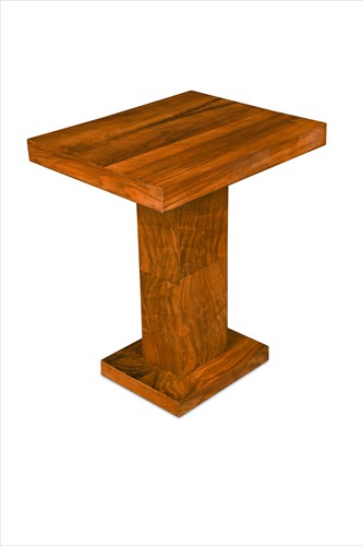 Lot 192 - An Art Deco figured walnut occasional table