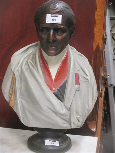 Lot 91 - combined item - sold. A painted composition...