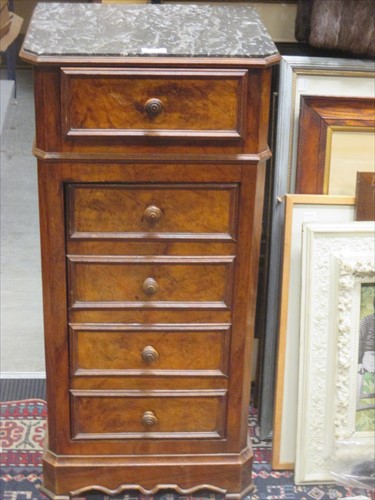 Lot 486 - A French late 19th century burr walnut and...