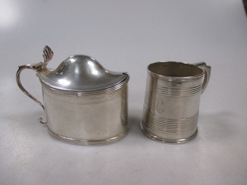 Lot 209 - A Georgian silver christening mug