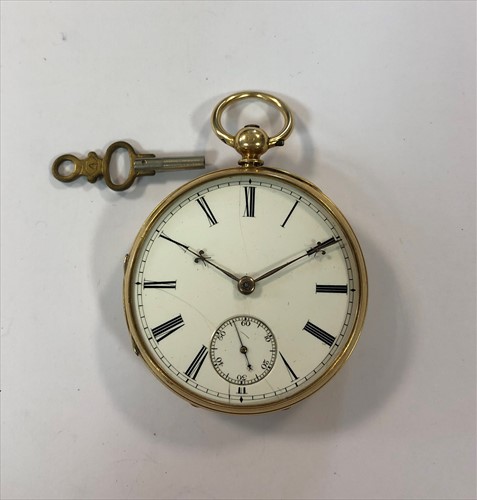 Lot 274 - Paul Price, Chester - A Victorian 18ct gold open faced pocket watch