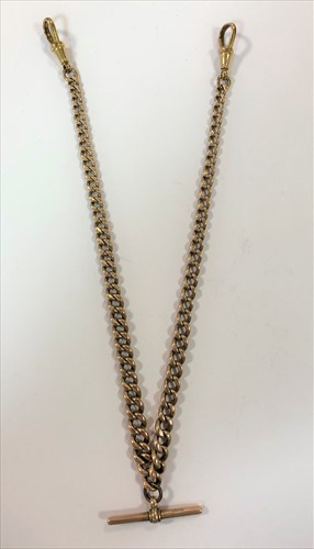 Lot 273 - A double Albert watch chain