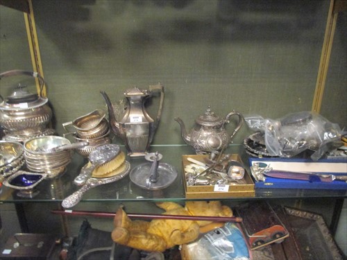 Lot 274 - A collection of silver plated ware including...