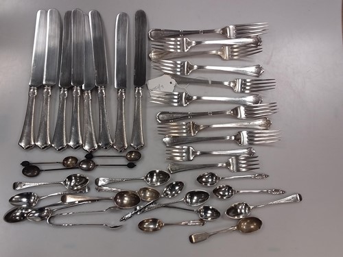 Lot 227 - A collection of English and American silver...