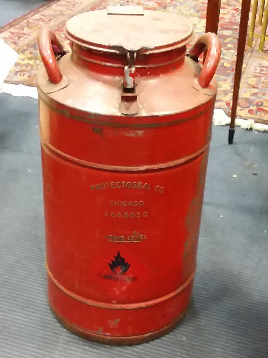 Lot 140 - A mid 20th century American icecream cannister...
