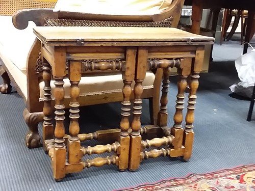 Lot 447 - • A 17th century style fruitwood small...