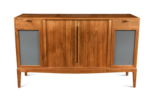 Lot 232 - The Edward Barnsley Workshop, a late 20th century walnut music or side cabinet, circa 1991