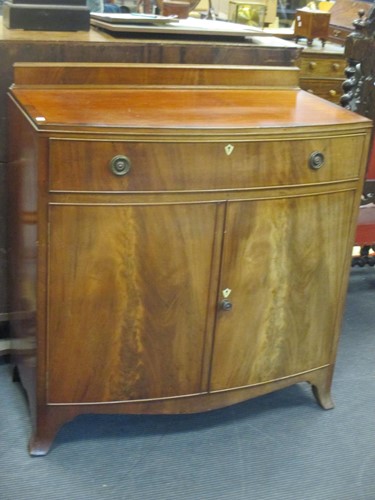 Lot 509 - A George III reproduction mahogany and ebony...