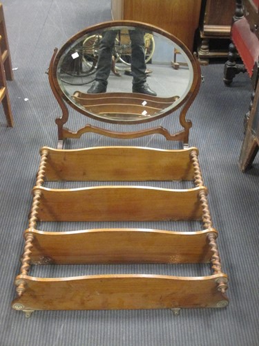 Lot 481 - A set of mahogany wall shelves, with...