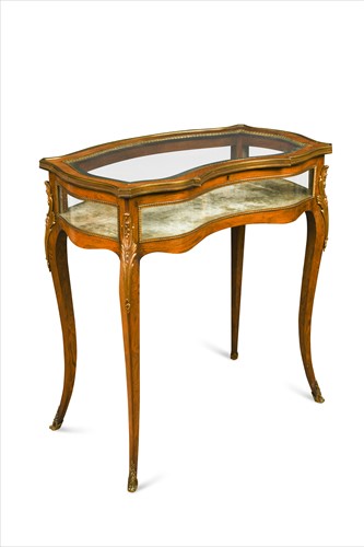 Lot 417 - A rosewood and ormolu mounted bijouterie table, late 19th century