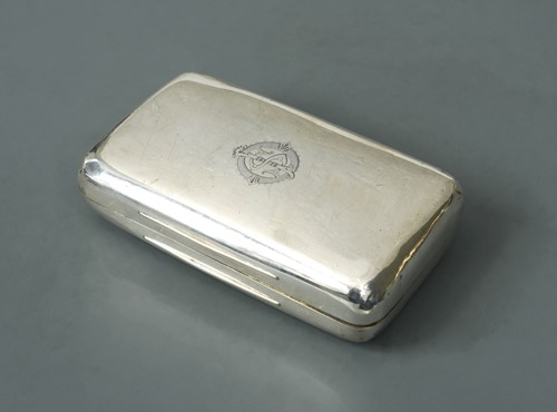 Lot 418 - A Victorian silver pocket cigar case