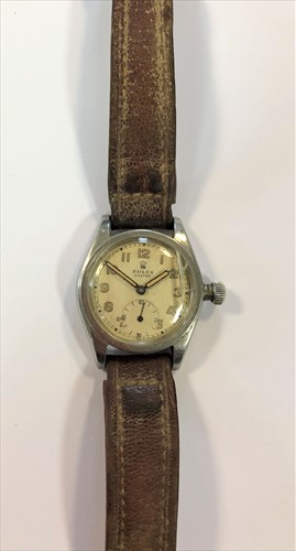 Lot 293 - Rolex - A stainless steel 'Oyster' wristwatch