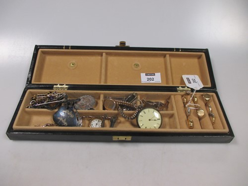 Lot 202 - A jewellery box containing a large collection...