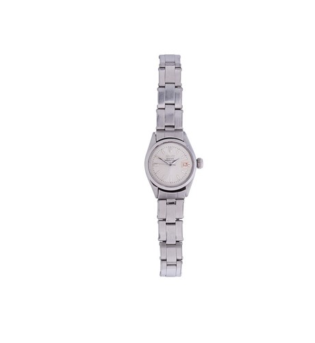 Lot 307 - Rolex - A lady's stainless steel 'Oyster Perpetual' wristwatch