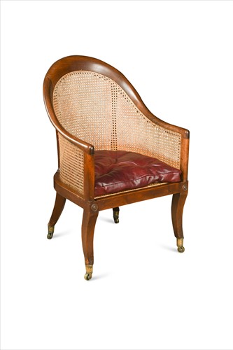 Lot 321 - A Regency mahogany bergere