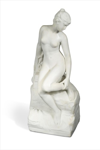 Lot 314 - Alfred Boucher (French, 1850-1934), La Baigneuse