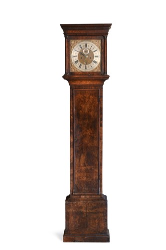 Lot 266 - A walnut longcase clock, early 18th century
