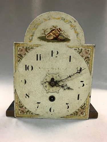 Lot 268 - A George III mahogany hooded wall clock with alarm