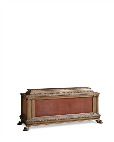Lot 385 - An Italian giltwood Cassone