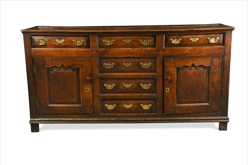 Lot 288 - A George III oak dresser base