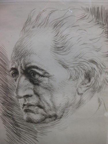 Lot 275 - Two maps and a print of Goethe by Karl Conrad...