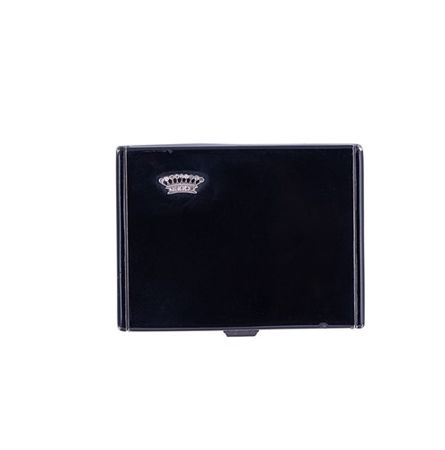 Lot 320 - A French metalwares silver and enamel travelling compact