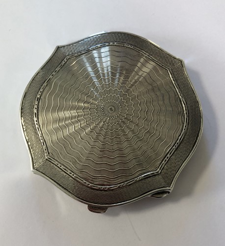 Lot 126 - A George VI silver travelling compact, by...