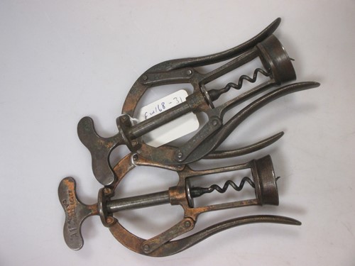 Lot 160 - Two Heeley's A1 patent double lever corkscrews