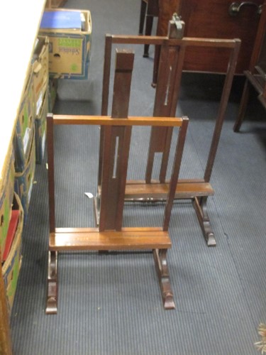 Lot 240 - Two mahogany adjustable table easels, desk