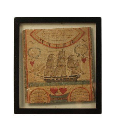 Lot 413 - An early 19th century convicts' transport farewell letter by John Tyler