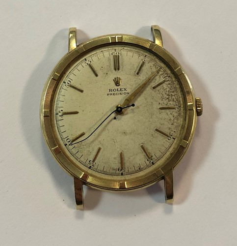 Lot 283 - Rolex - A gentleman's 9ct gold wristwatch head