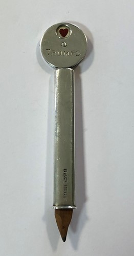 Lot 332 - An unusual Edward VII retractable and double sided scoring pencil