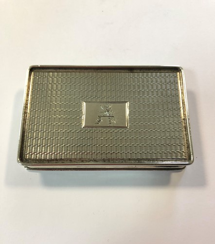 Lot 346 - A  Victorian silver snuff box by Taylor & Perry