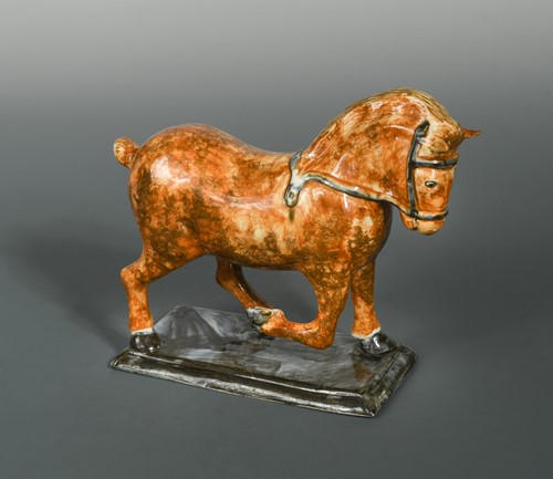 Lot 4 - An 18th century Ralph Wood creamware model of a horse