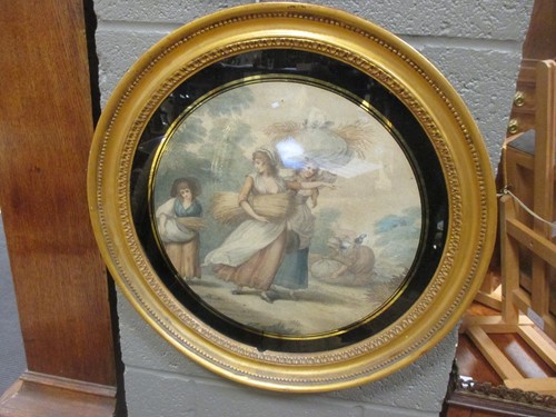 Lot 275 - A pair of coloured engravings after Kauffman...
