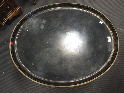 Lot 360 - 19th century painted metal tray on modern...