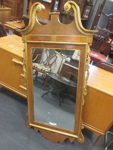 Lot 338 - A 20th century William Kent style mirror in...