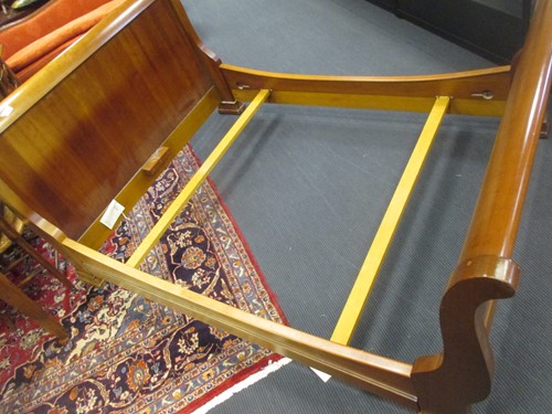 Lot 345 - Simon Horn, cherry wood lit bateau bed,...