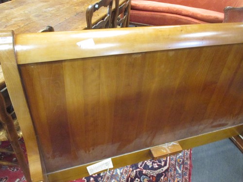 Lot 345 - Simon Horn, cherry wood lit bateau bed,...