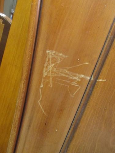Lot 345 - Simon Horn, cherry wood lit bateau bed,...