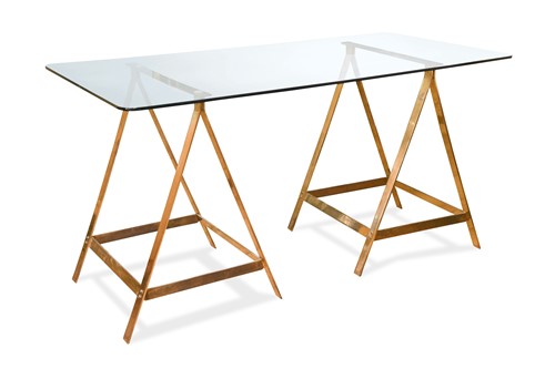 Lot 263 - Baron Alessandro Albrizzi, (Italian, 1934-1994), a Model 1600 Modernist trestle dining table