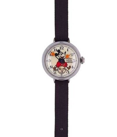 Lot 316 - Ingersoll - A rare and sought after Mickey Mouse English series 1 'Balloon Pants' wristwatch