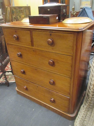Lot 537 - A late Victorian Mahogany chest of drawers 112...