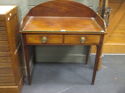 Lot 487 - A 19th century mahogany washstand 78cm x 89cm...