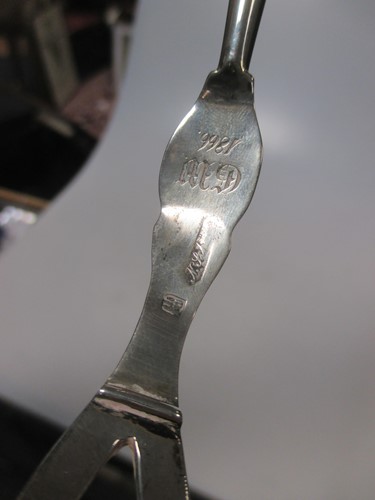 Lot 152 - A Victorian shaped silver punch ladle with...