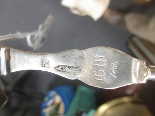 Lot 152 - A Victorian shaped silver punch ladle with...