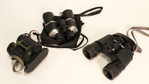 Lot 55 - Three pairs of late 20th century binoculars