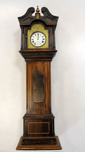 Lot 24 - A 19th century rosewood pocket watch holder in...