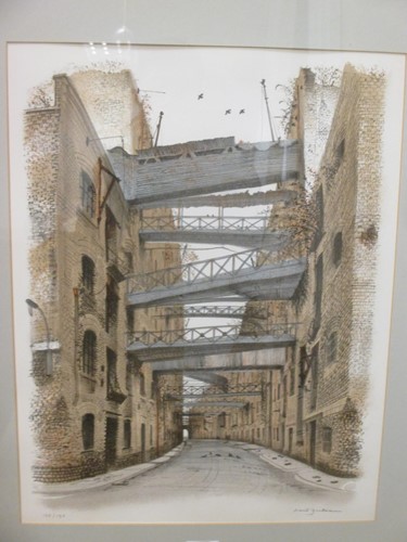 Lot 276 - David Gentleman, London industrial buildings...