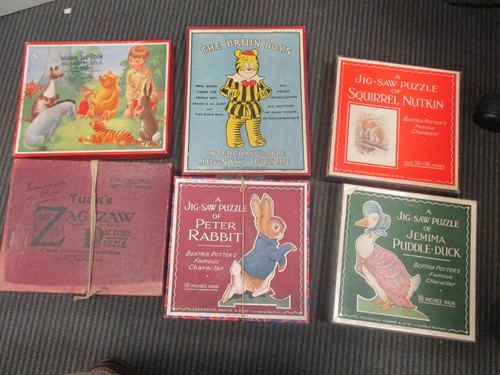 Lot 126 - Six vintage jigsaw puzzles